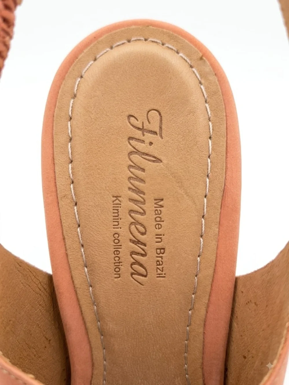 Filomena Brazilian shoes Women's Suede Slingback Platform Pump in Coral
